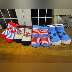 Set of Nautical Themed Baby Socks NEW!